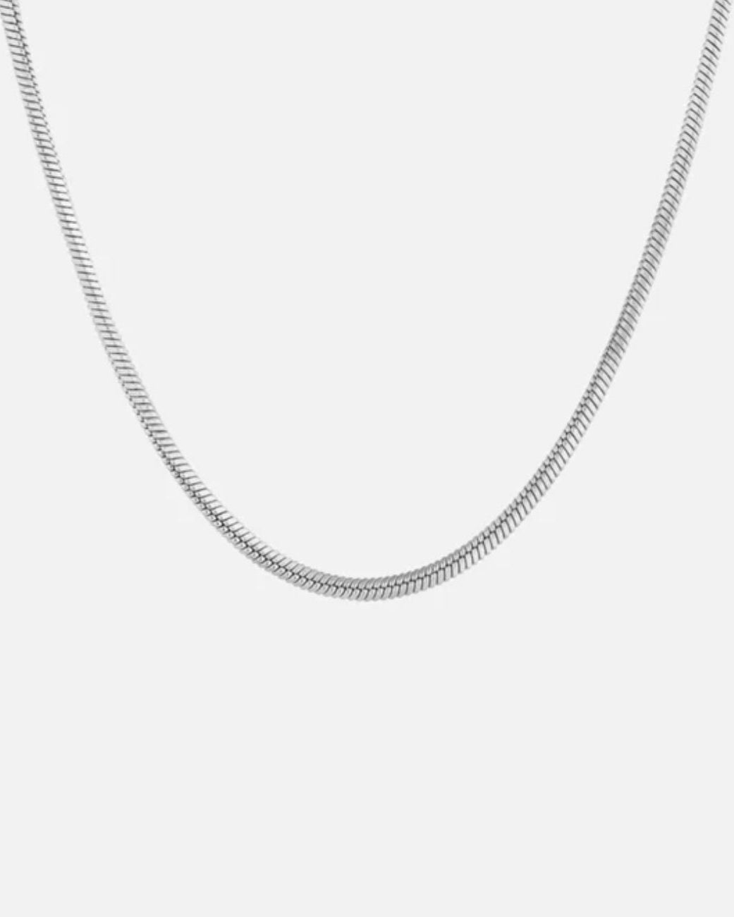 SQAURE CHAIN NECKLACE - SILVER