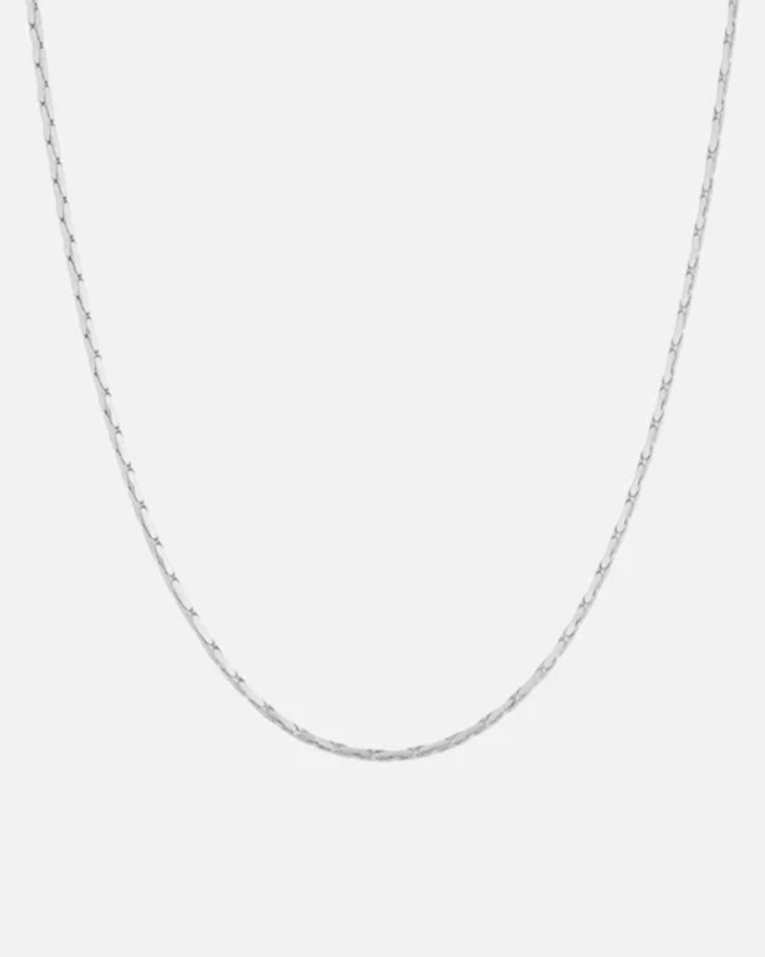 WIRE CHAIN NECKLACE - SILVER