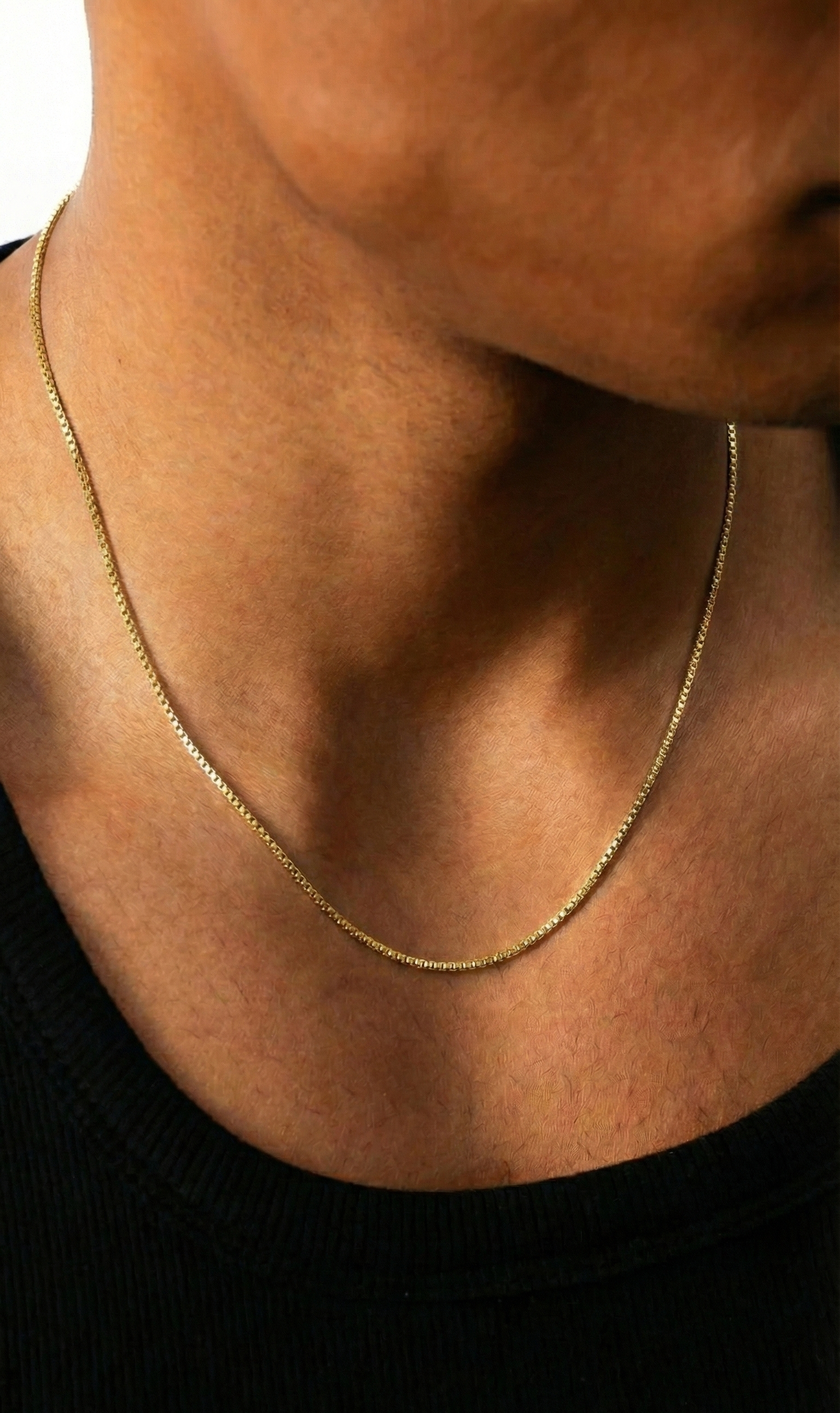 BOX CHAIN NECKLACE - GOLD