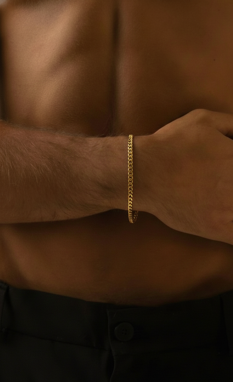 CUBAN CHAIN BRACELET (1.5MM) - GOLD