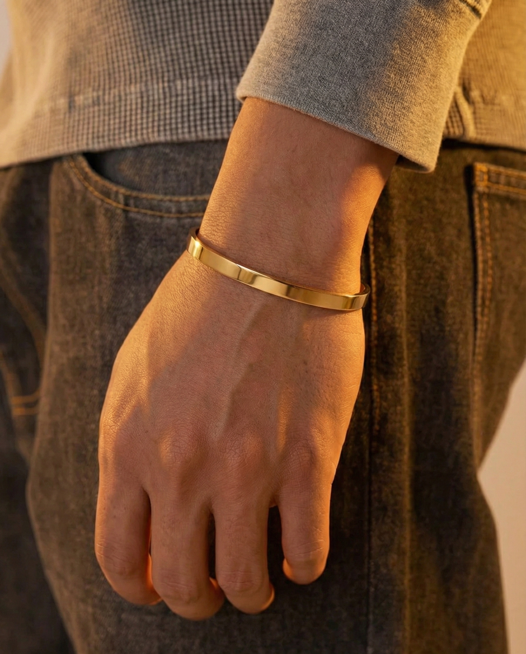 MINIMAL UNISIZE CUFF - GOLD