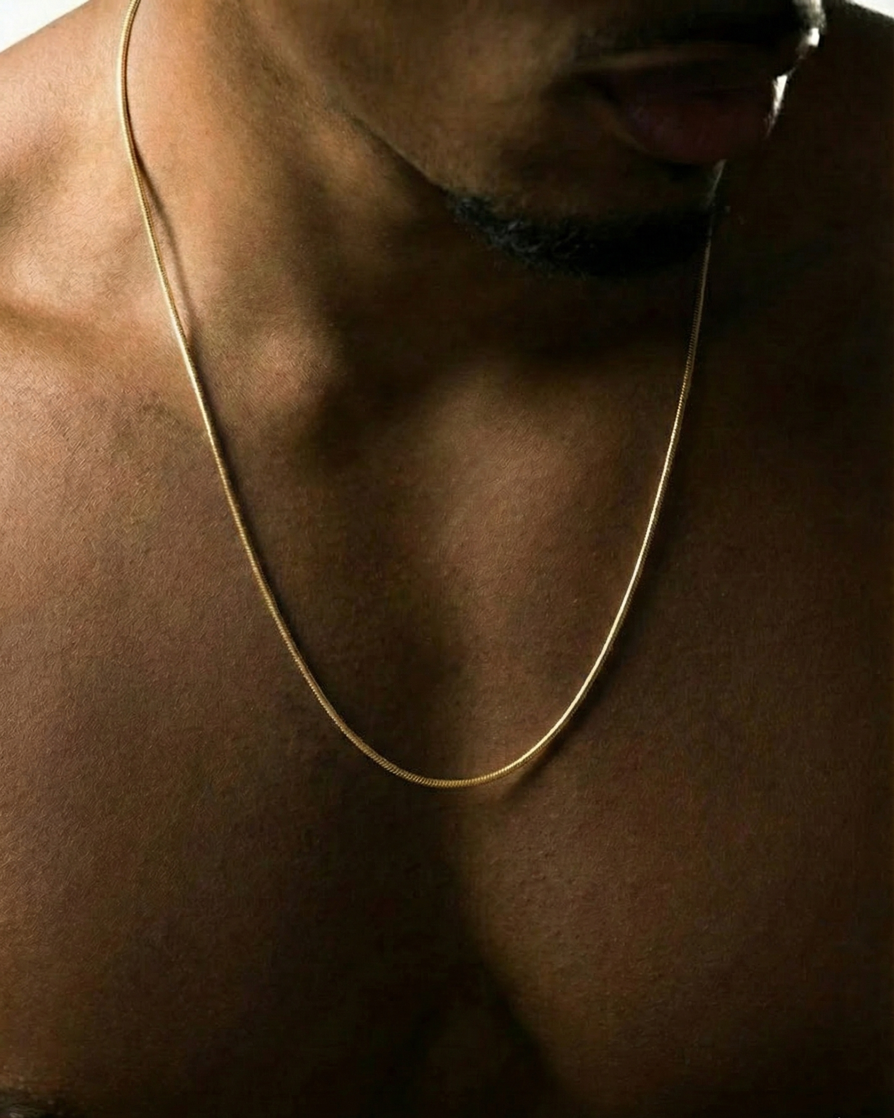 OCTAGONAL CHAIN NECKLACE - GOLD