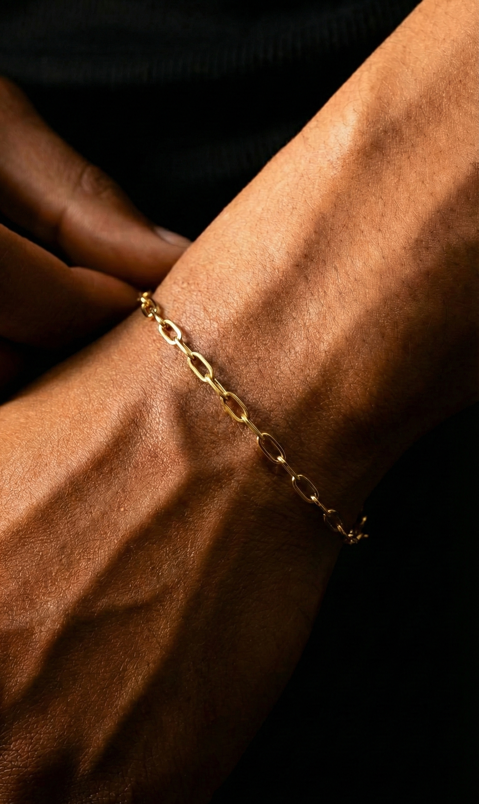 PAPERCLIP CHAIN BRACELET - GOLD