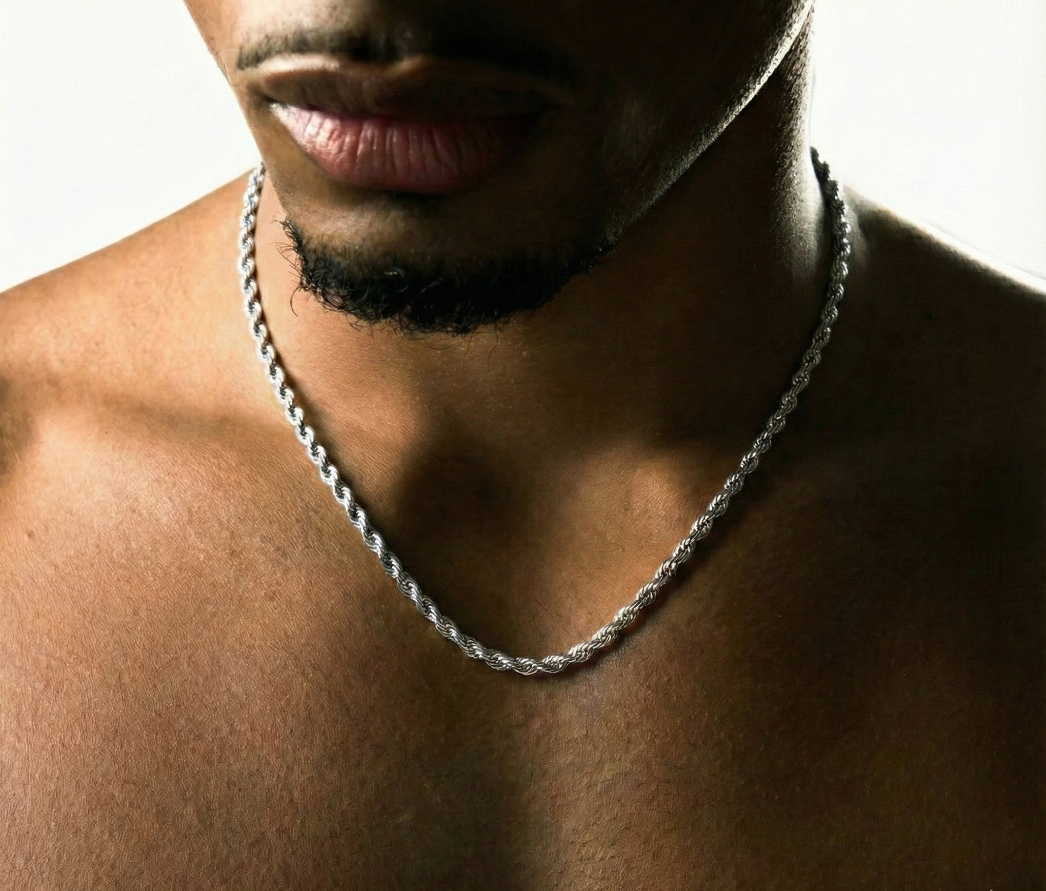 ROPE NECKLACE - SILVER