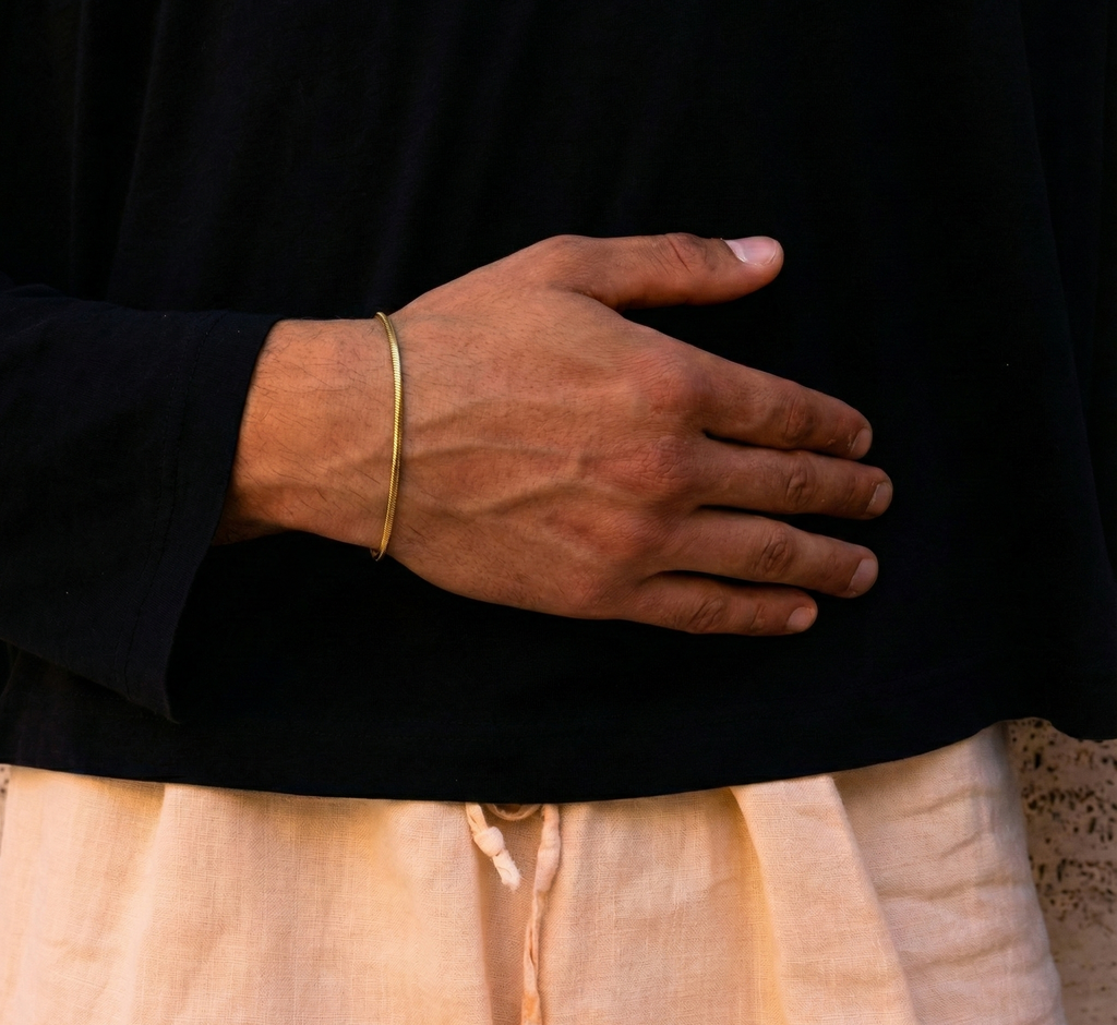 SQAURE CHAIN BRACELET - GOLD