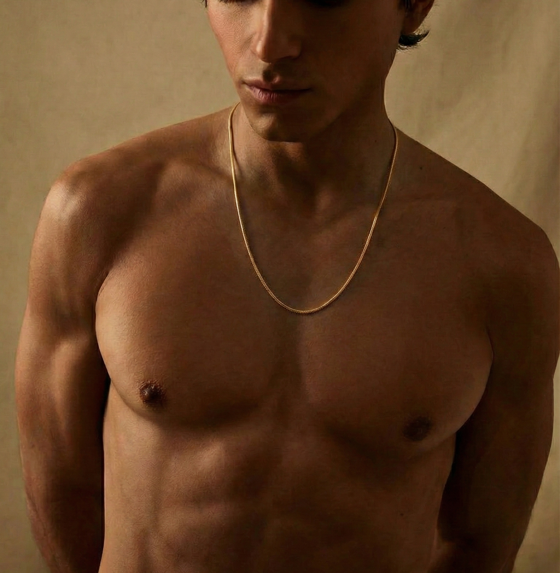 SQAURE CHAIN NECKLACE - GOLD