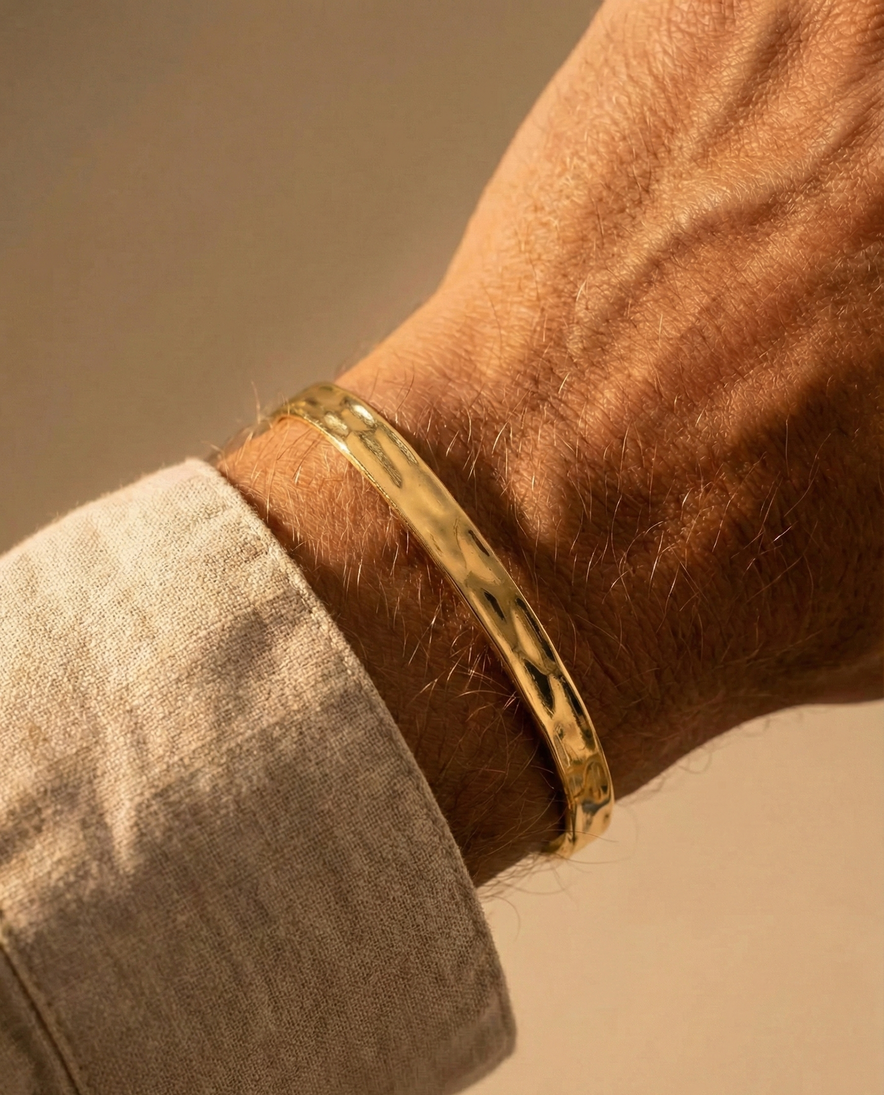 WAVE UNISIZE CUFF - GOLD