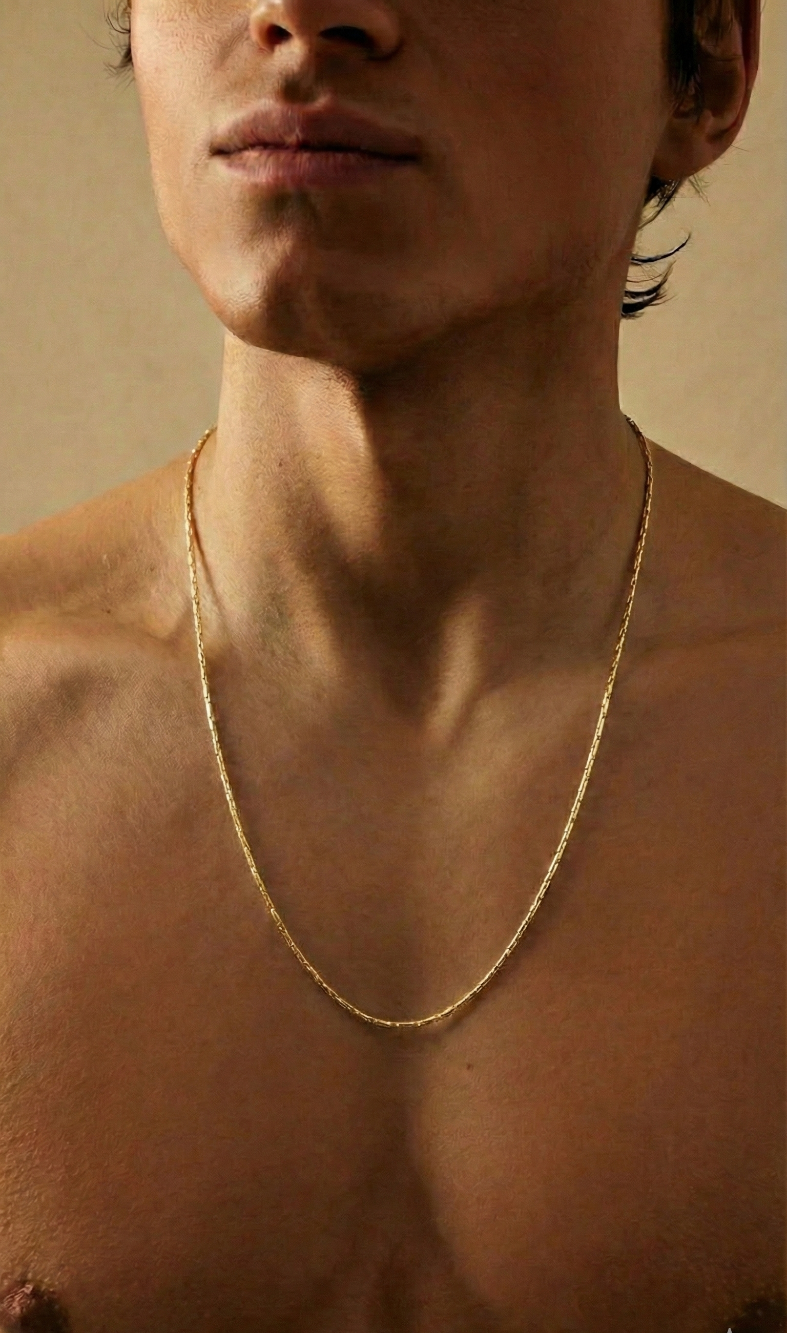 WIRE CHAIN NECKLACE - GOLD