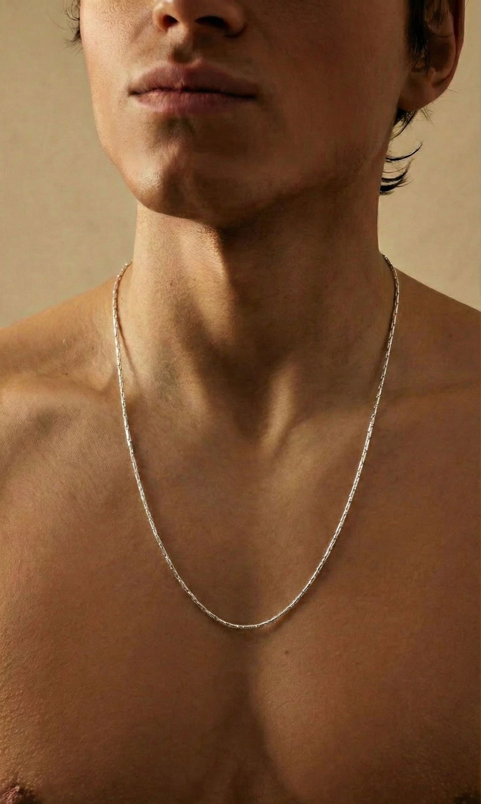 WIRE CHAIN NECKLACE - SILVER